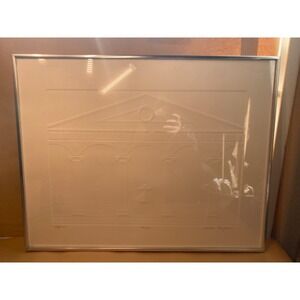 Rare Sondra Mayer Edifice Embossed Print